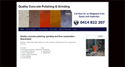 Desktop Screenshot of concretepolishinggrinding.com.au