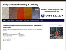 Tablet Screenshot of concretepolishinggrinding.com.au